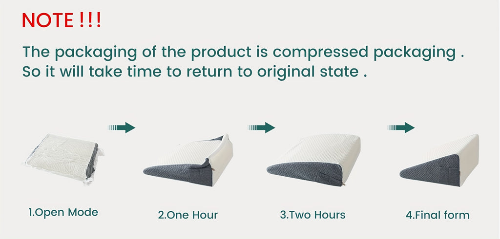 RestEase™ Wedge Pillow - Elevated Sleep Support for Seniors,