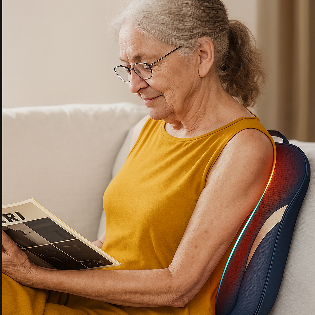 Portable Heated Massage Cushion – Back, Neck & Shoulders