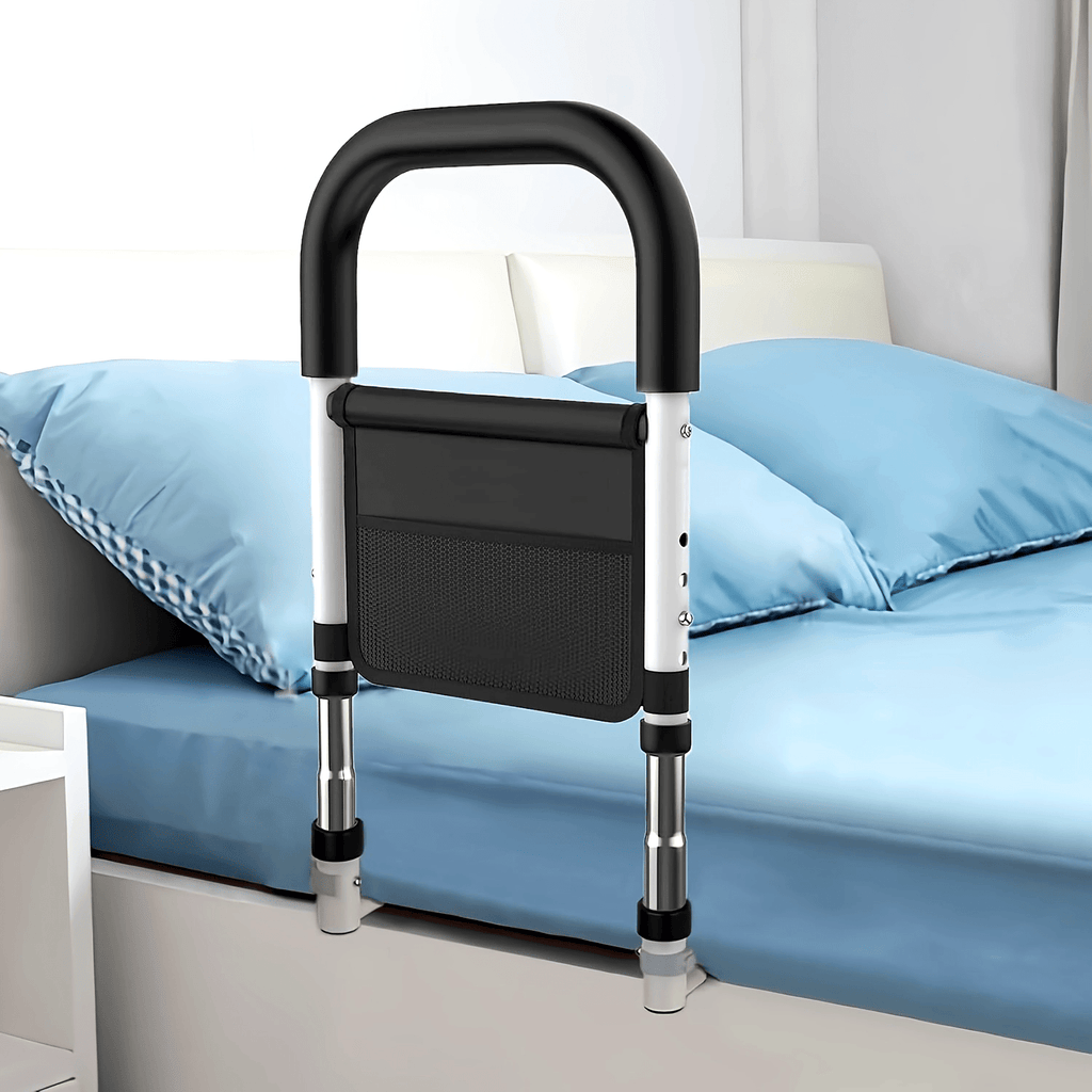BedRise™ - Adjustable Bed Safety Rail for Elderly & Seniors with Storage Pocket