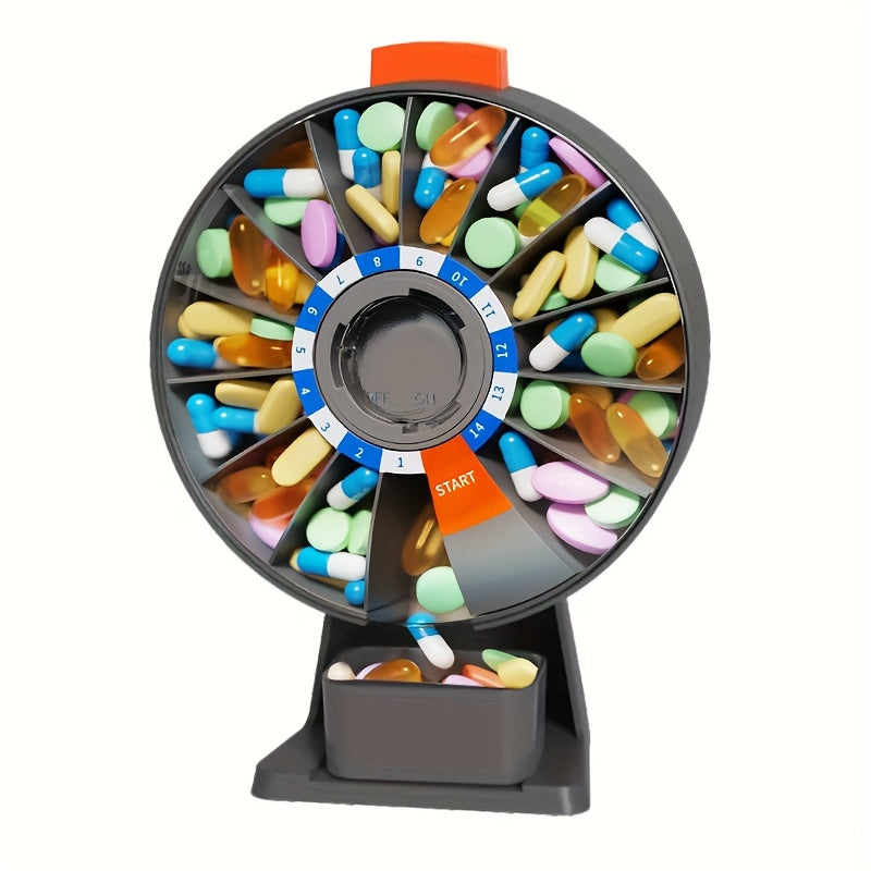 MediTrack™ 14-Day Pill Organizer - Wall-Mounted Medication Dispenser for Seniors