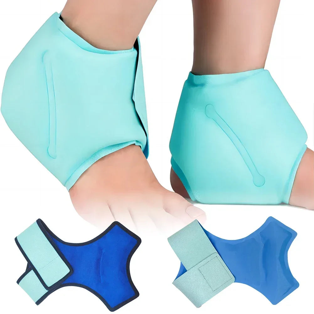 2 Pieces Reusable Ankle Ice Packs – Hot & Cold Gel Therapy for Seniors