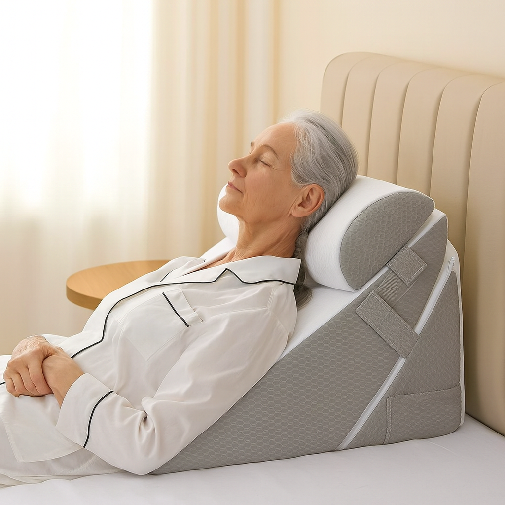 3-in-1 Adjustable Bed Wedge Pillows Set – Gentle Support for Seniors