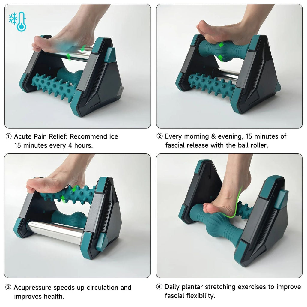 3-in-1 Foot Roller Massager with Ice Therapy – Gentle Cooling Relief for Seniors