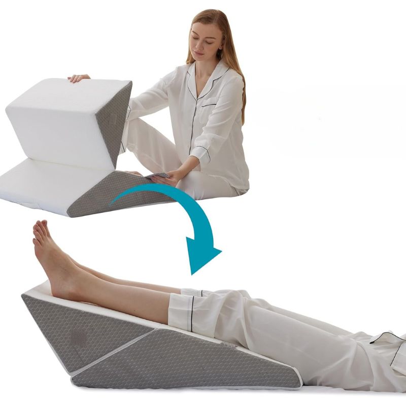 3-in-1 Adjustable Bed Wedge Pillows Set – Gentle Support for Seniors