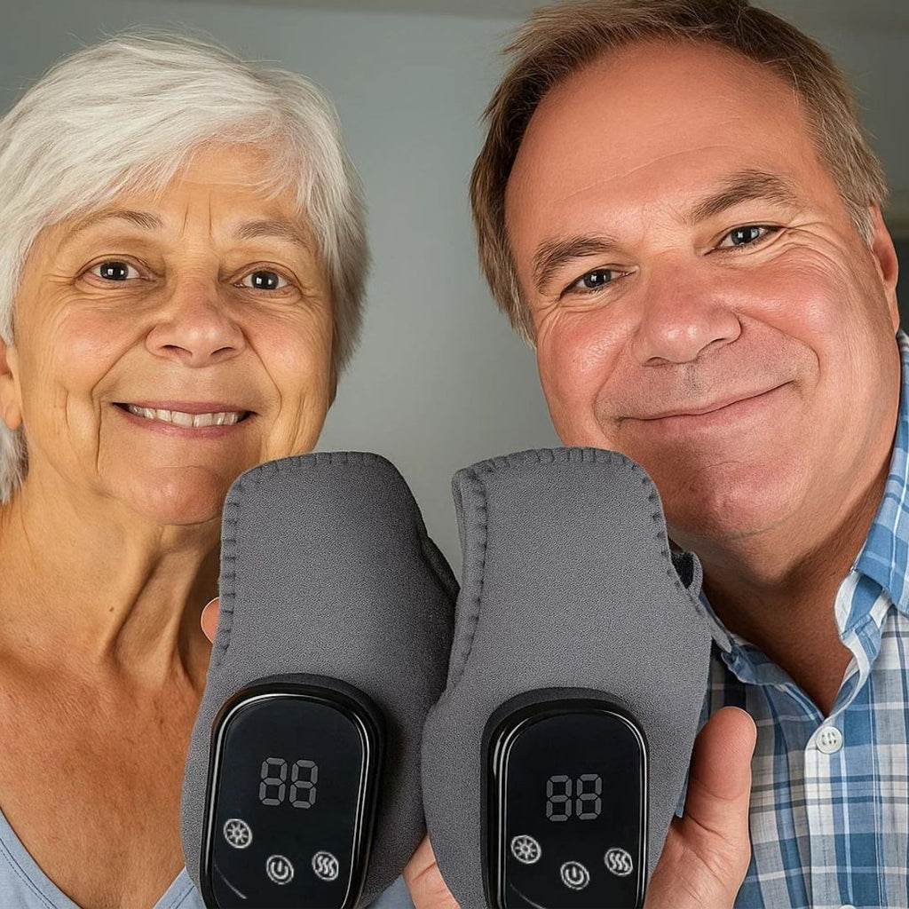 3-in-1 Electric Ankle Massager – 5-Level Heat, Vibration & Compression for Foot Relief