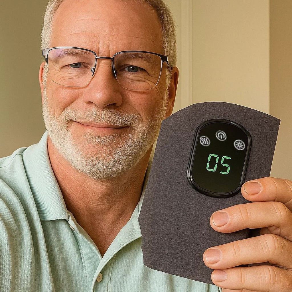 3-in-1 Electric Ankle Massager – 5-Level Heat, Vibration & Compression for Foot Relief