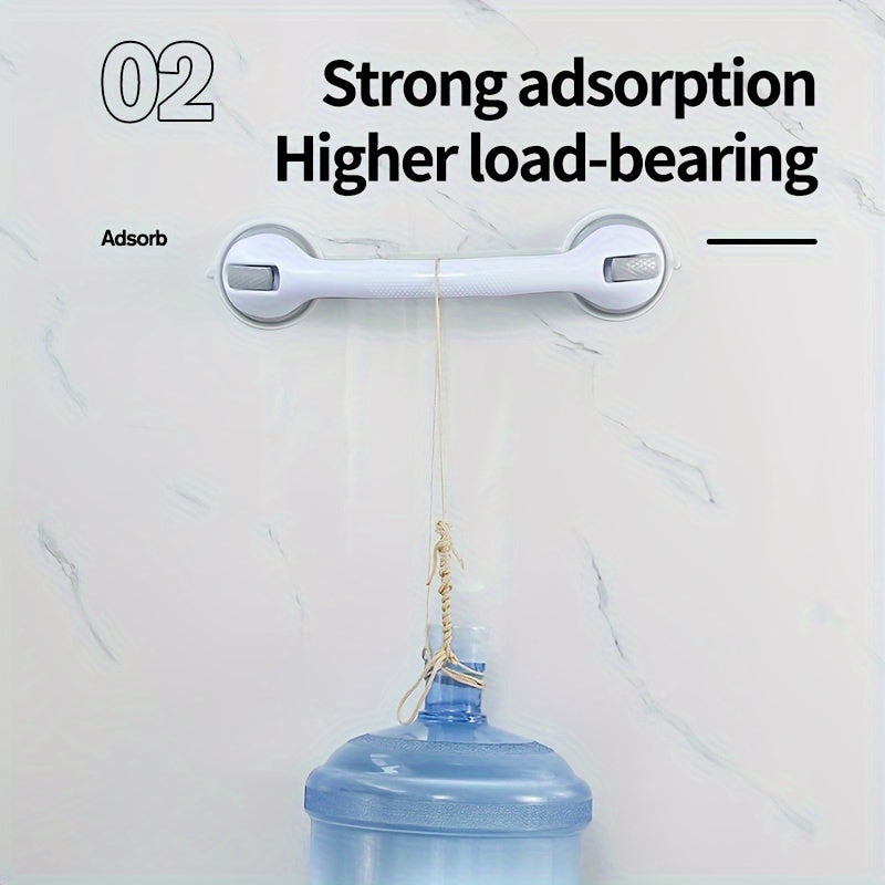 SafeGrip™ Suction Grab Bars - No-Drill Bathroom Safety Handles for Seniors