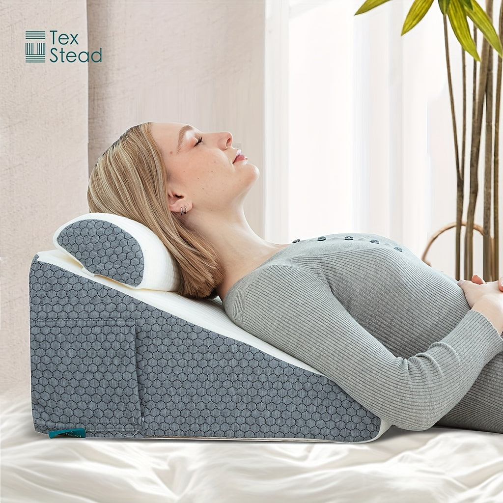 RestEase™ Wedge Pillow - Elevated Sleep Support for Seniors,