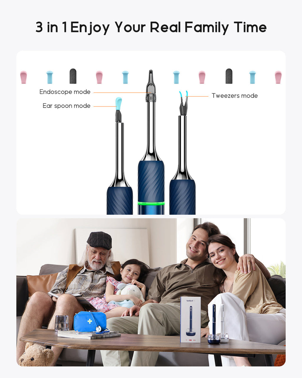 Bebird Note5 Pro – Smart Visual Ear Cleaner with 10MP Camera & Tweezers for Elderly