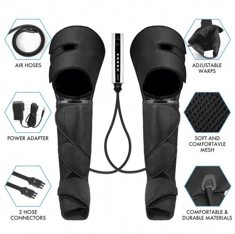 Air Compression Leg Massager with Remote – Gentle Relief for Seniors
