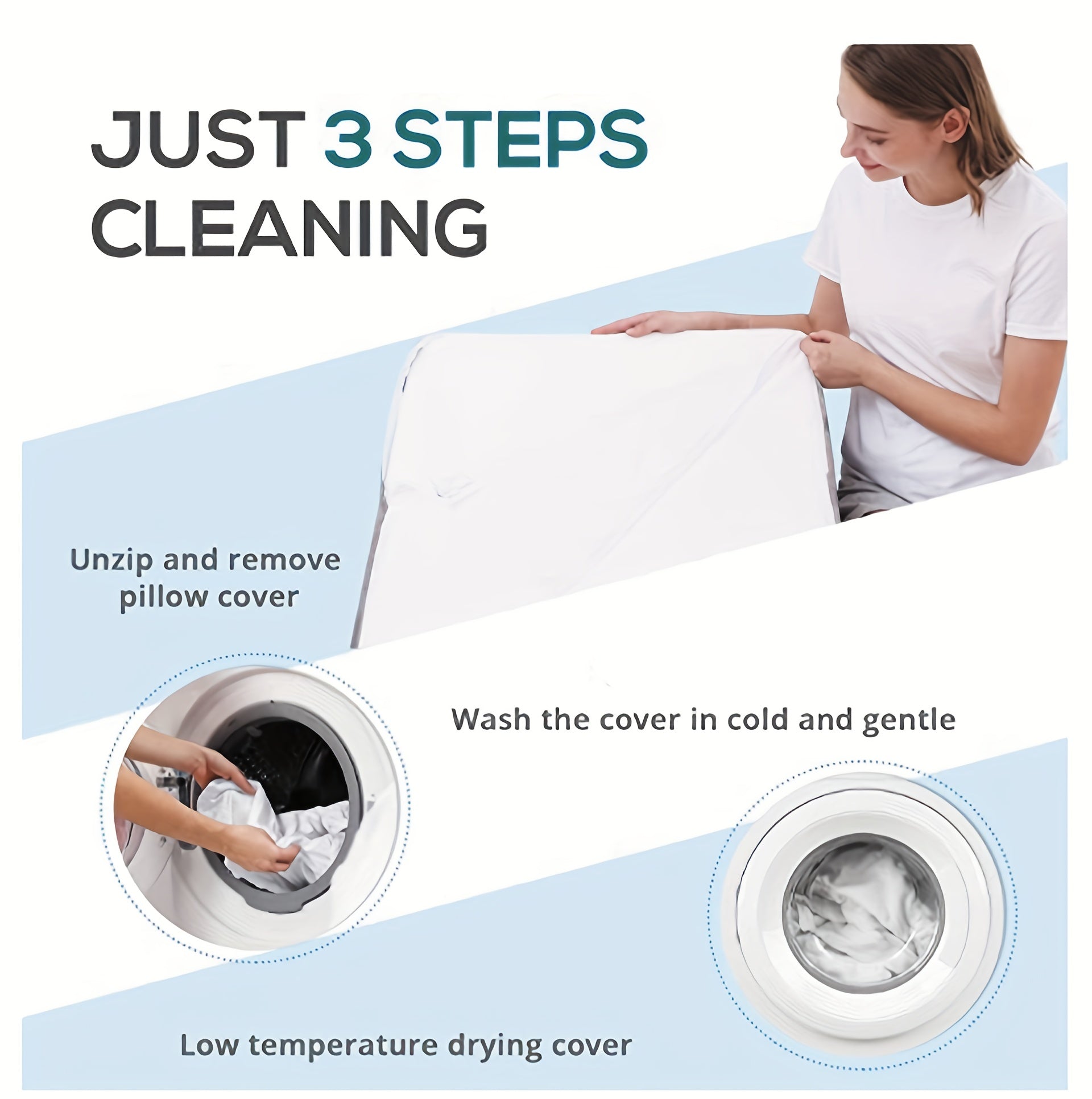 RestEase™ Wedge Pillow - Elevated Sleep Support for Seniors,