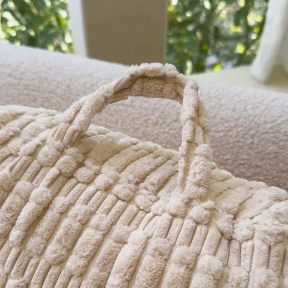 Reading Pillow with Arms & Pockets – Gentle Back Support for Seniors