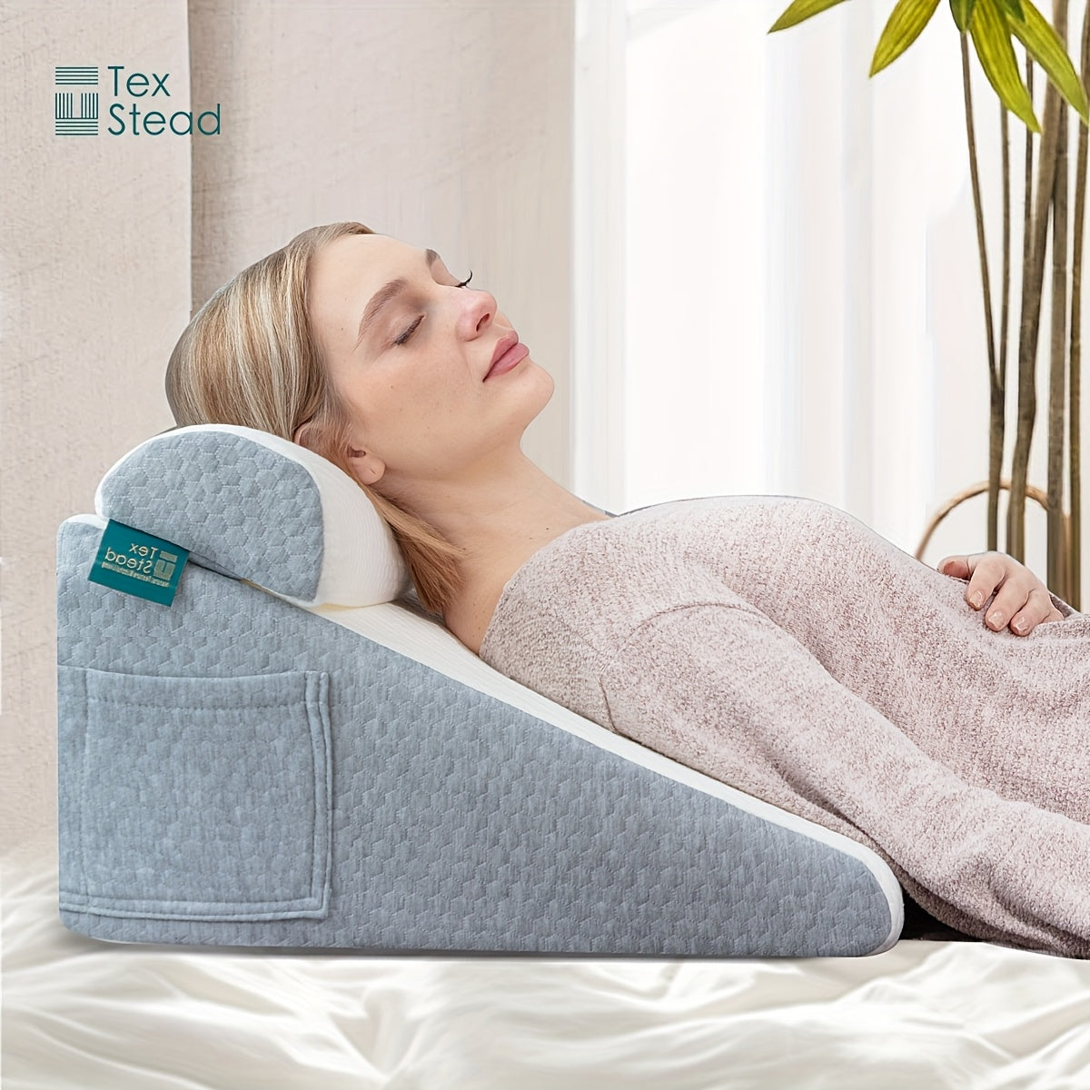 RestEase™ Wedge Pillow - Elevated Sleep Support for Seniors,
