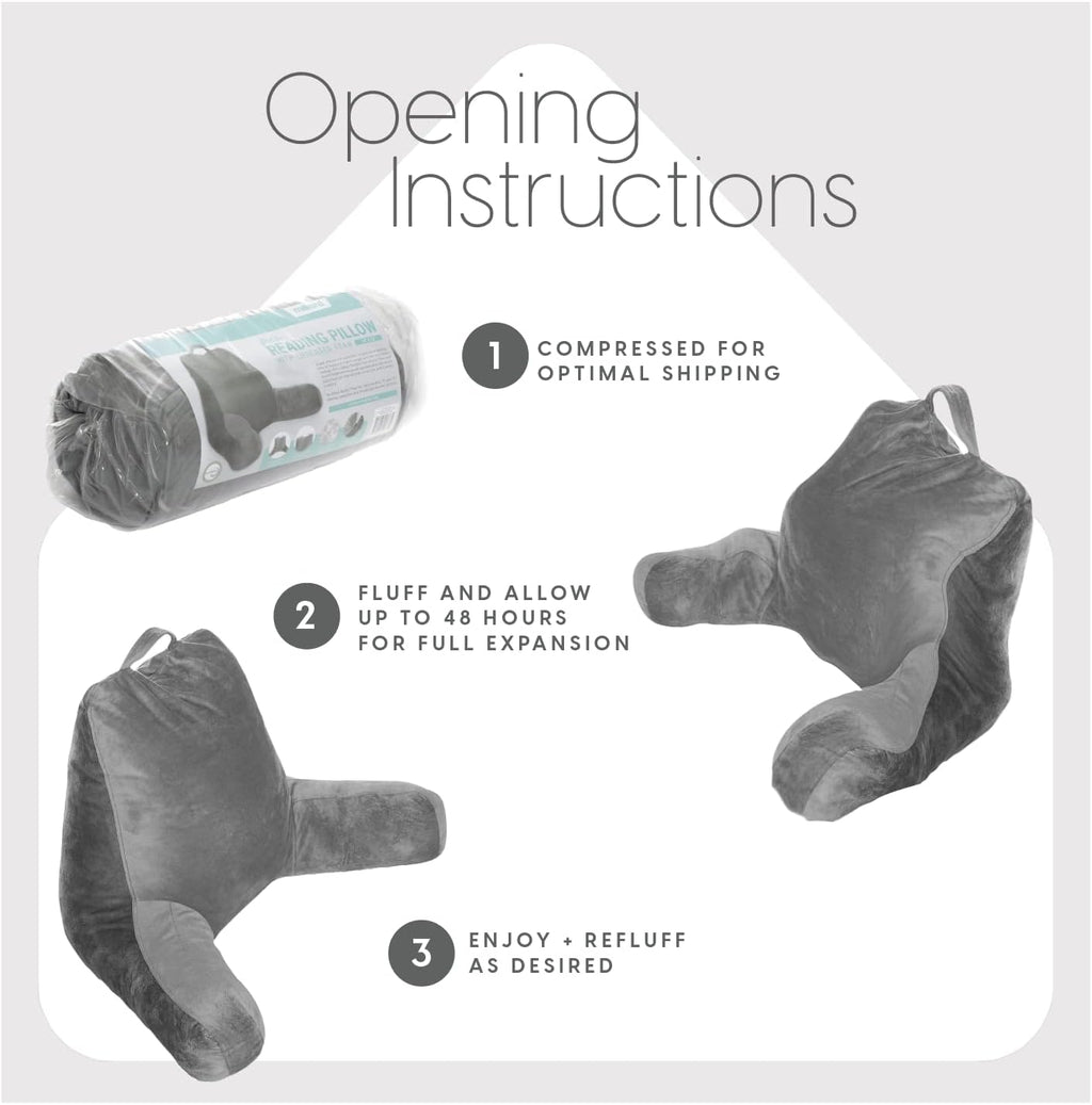 Reading Pillow for Bed Support – Gentle Back & Arm Comfort for Seniors