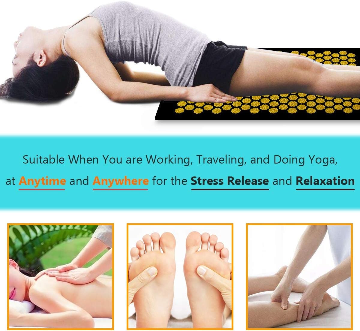 Acupressure Mat & Pillow Set – Gentle Relief & Relaxation for Seniors