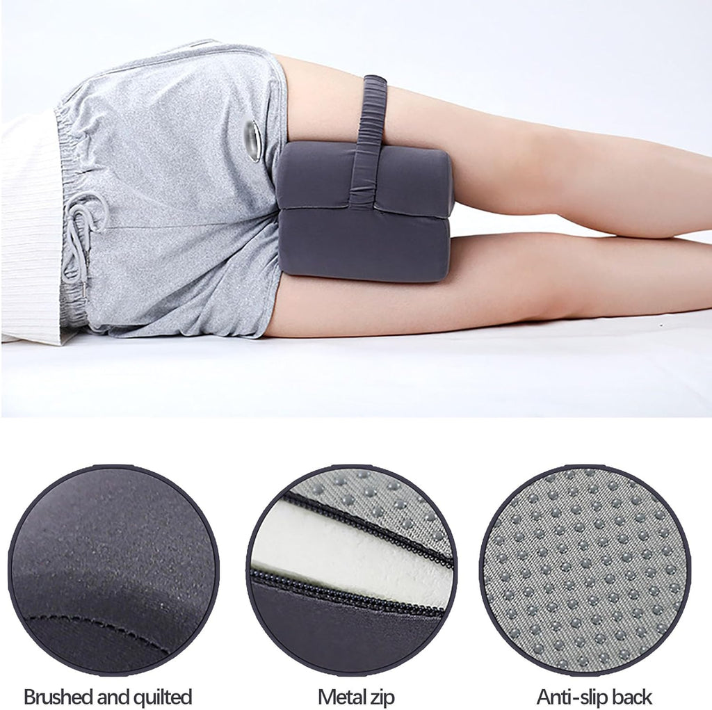 2-in-1 Leg Positioning Pillow with Strap – Comfortable Support for Seniors