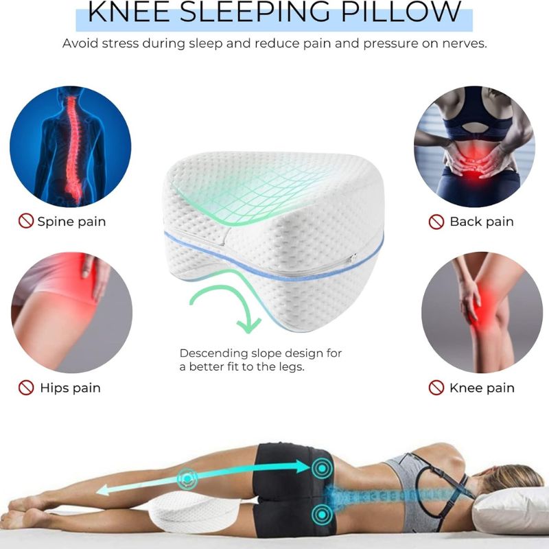 Multifunctional Knee Pillow – Soft, Breathable & Supportive for Better Sleep