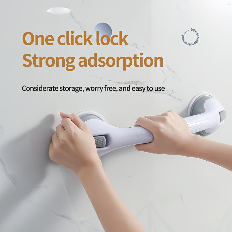SafeGrip™ Suction Grab Bars - No-Drill Bathroom Safety Handles for Seniors