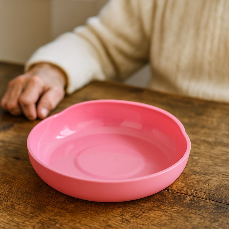Adaptive Spillproof Plate for Seniors & Disabled – Suction Base Bowl for Easy Eating