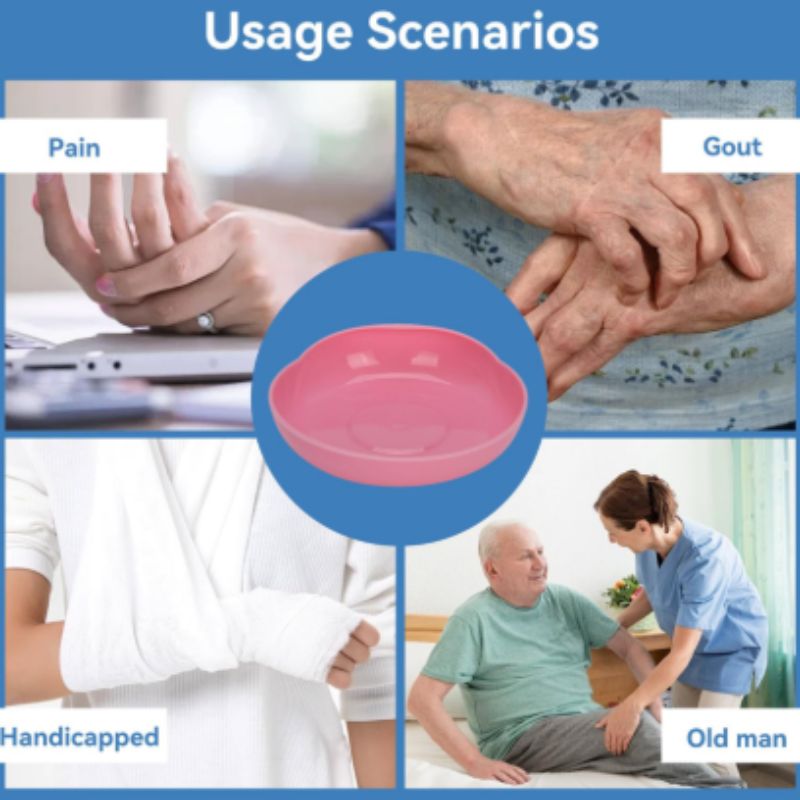 Adaptive Spillproof Plate for Seniors & Disabled – Suction Base Bowl for Easy Eating