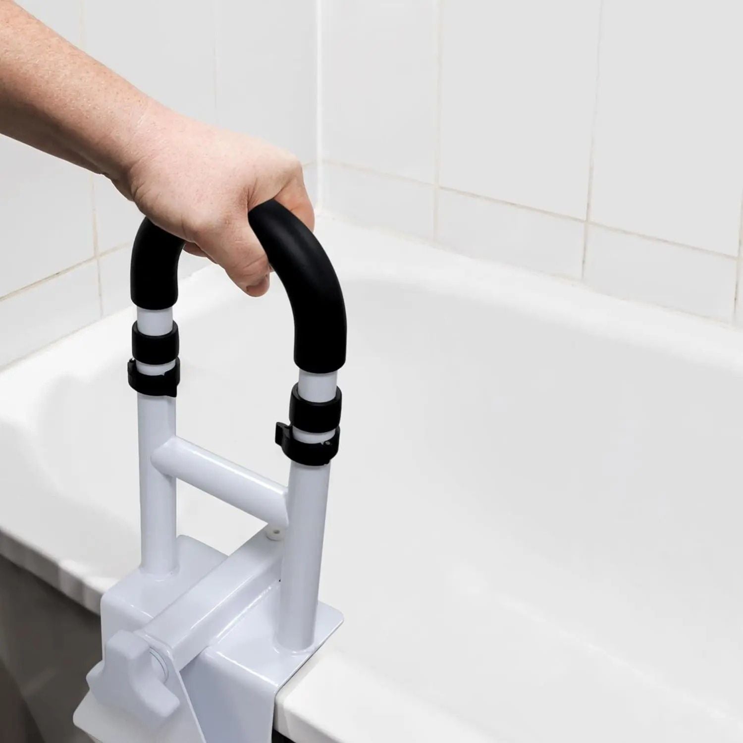 Adjustable Bathtub Safety Rail - Secure Bathroom Support for Seniors