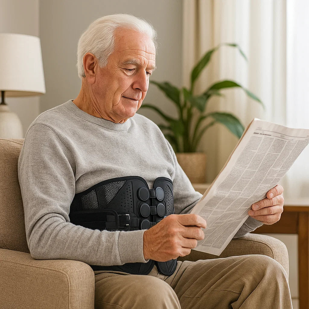 Adjustable Lumbar Support Belt – Comfortable Back Support for Seniors