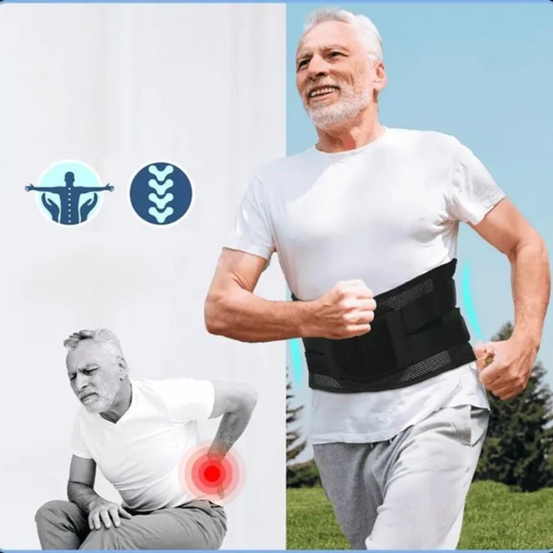 Adjustable Lumbar Support Belt – Comfortable Back Support for Seniors