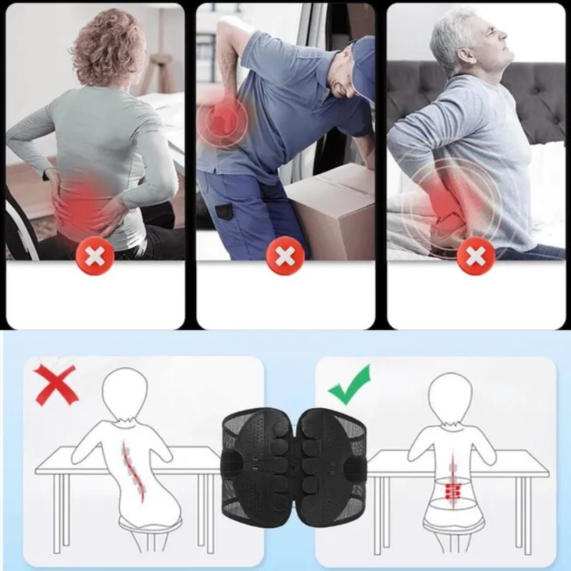 Adjustable Lumbar Support Belt – Comfortable Back Support for Seniors