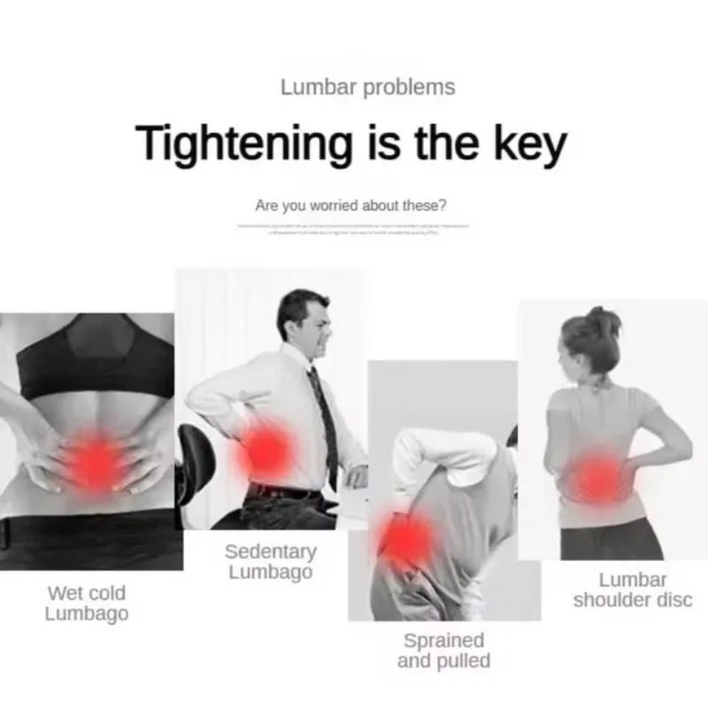 Adjustable Lumbar Support Belt – Comfortable Back Support for Seniors