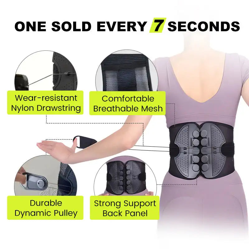 Adjustable Lumbar Support Belt – Comfortable Back Support for Seniors