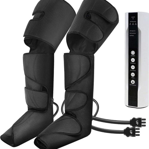 Air Compression Leg Massager with Remote – Gentle Relief for Seniors