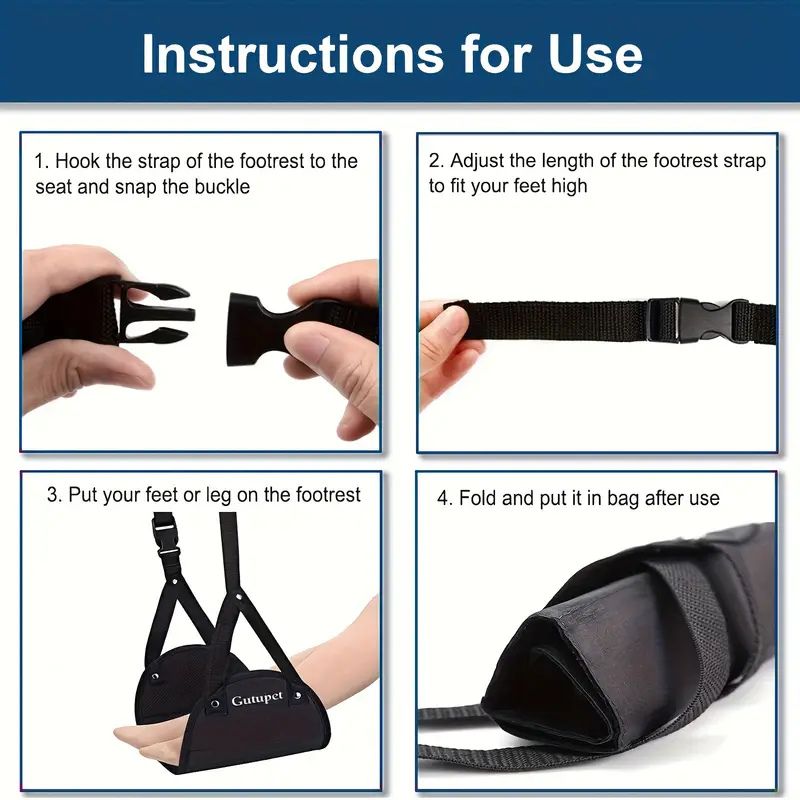 Footrest Hammock – Travel Comfort Aid for Seniors