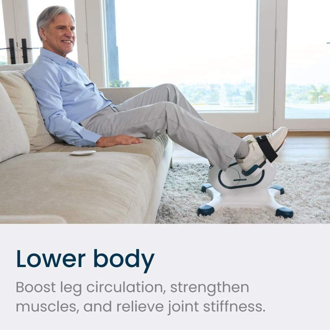 Arm & Leg Mini Pedal Exerciser Bike – Dual Mode Motorized Low-Impact Exercise for Seniors