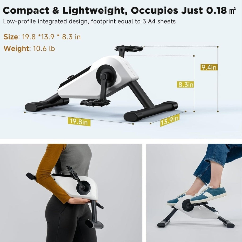 Mini Pedal Exerciser Bike – Senior-Friendly, Low-Impact Home & Office Fitness