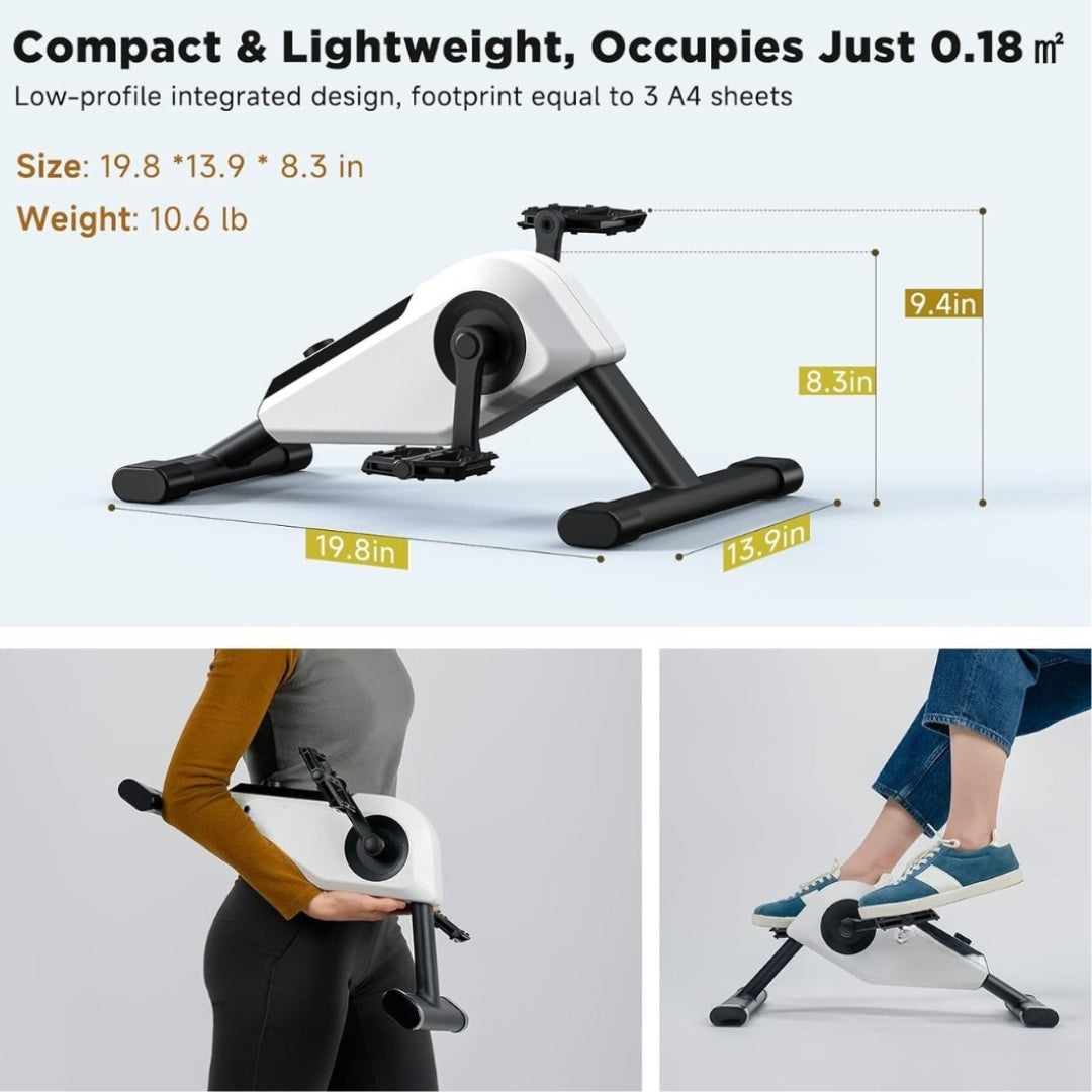 Mini Pedal Exerciser Bike – Senior-Friendly, Low-Impact Home & Office Fitness