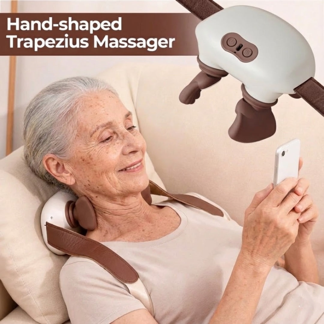 Bionic Neck & Shoulder Massager for Seniors – Gentle, Wireless Comfort for Daily Relaxation