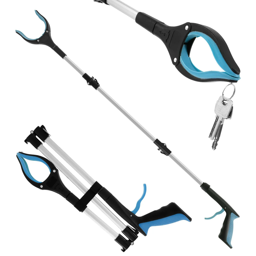 43" Upgraded Foldable Grabber Tool with Magnetic 360° Swivel Clip for Elderly & Disabled