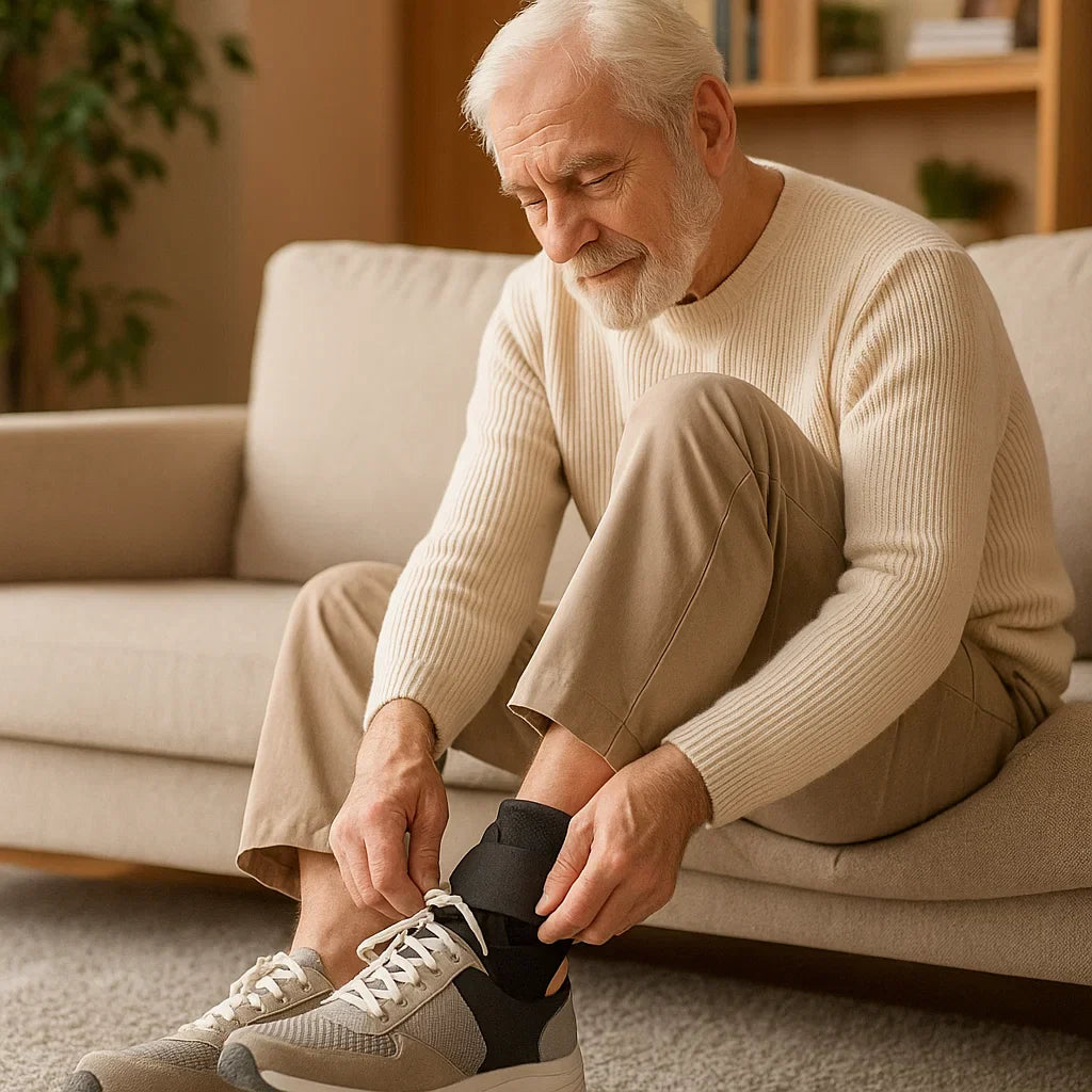 Adjustable Ankle Brace – Gentle Support & Comfort for Seniors
