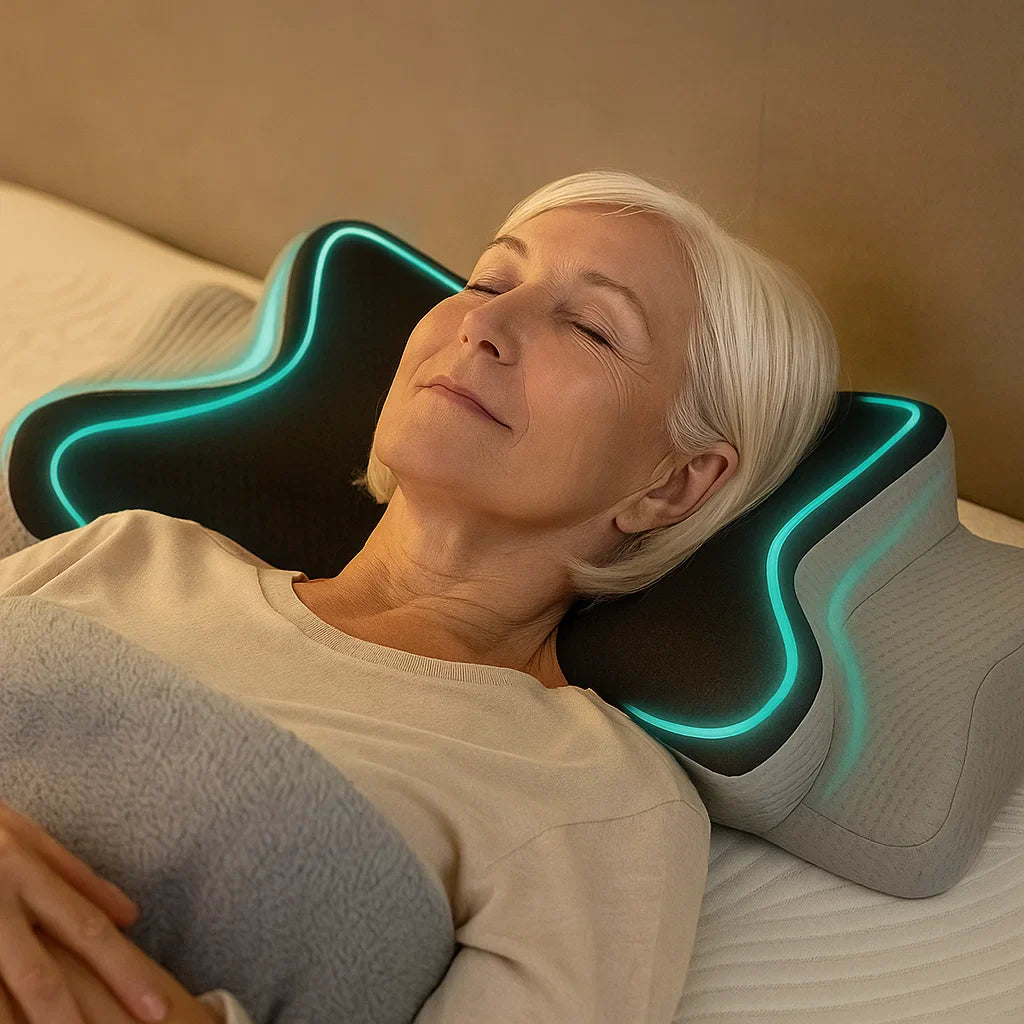 Ergonomic Cervical Memory Foam Pillow – Neck & Shoulder Comfort for Seniors
