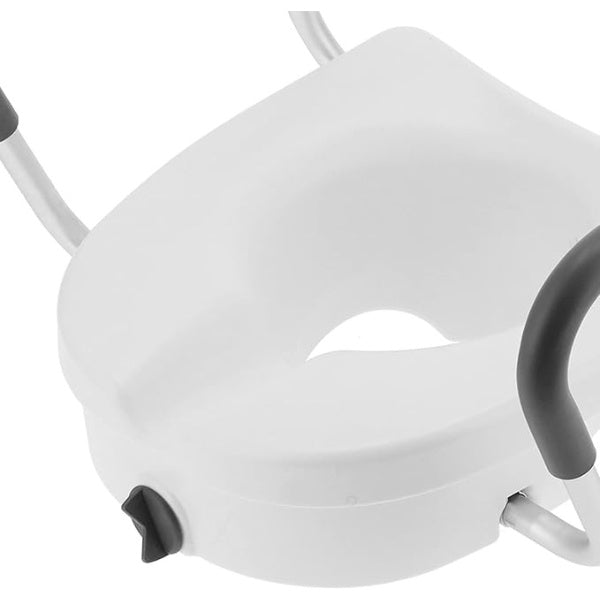 Toilet Seat Riser with Arms – Non-Slip, Adjustable Toilet Riser for Elderly