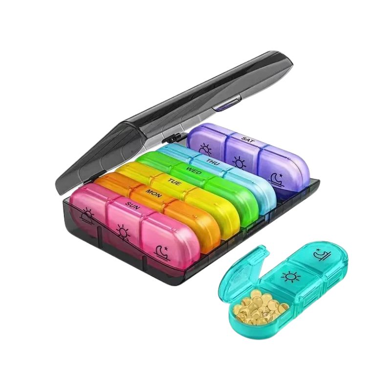 Extra Large 7 Day Pill Organizer – Easy Open Weekly Case for Seniors