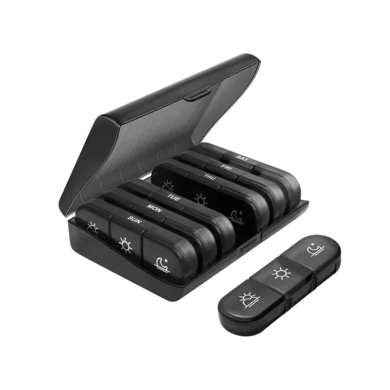Extra Large 7 Day Pill Organizer – Easy Open Weekly Case for Seniors
