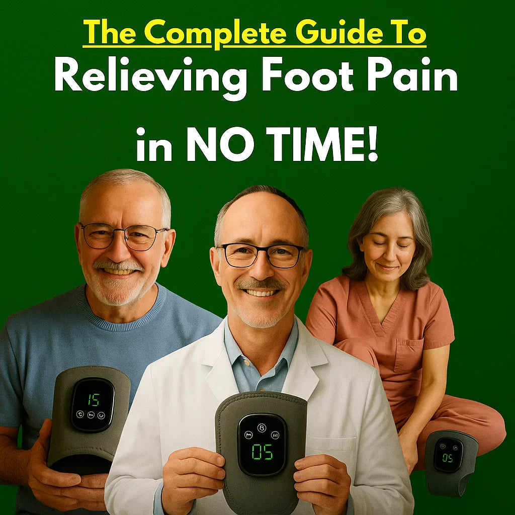 3-in-1 Electric Ankle Massager – 5-Level Heat, Vibration & Compression for Foot Relief