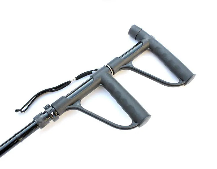 Foldable Walking Cane for Seniors – LED Light & Dual Handle