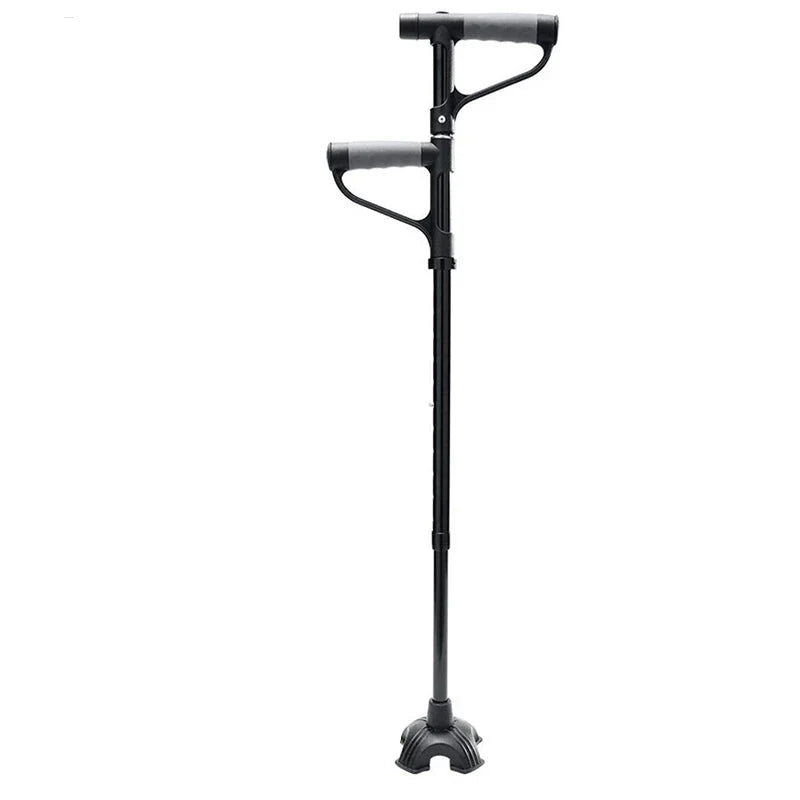 Foldable Walking Cane for Seniors – LED Light & Dual Handle
