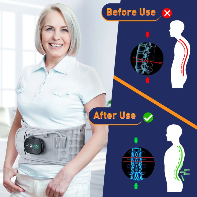 Infrared Heating Waist Massager – Gentle Back Support & Relaxation for Seniors