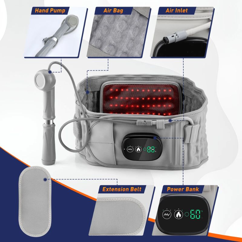 Infrared Heating Waist Massager – Gentle Back Support & Relaxation for Seniors