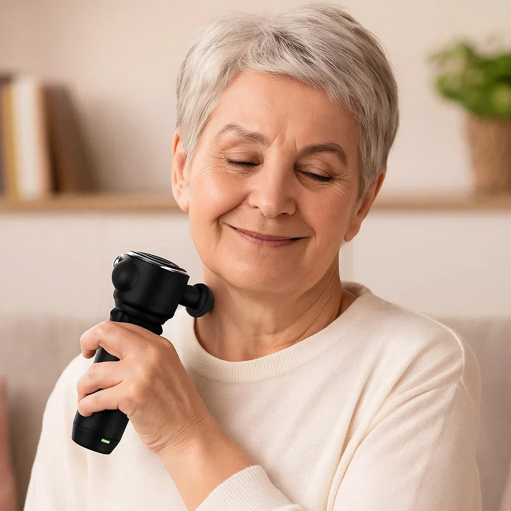 Lightweight Massage Device – Quiet, Rechargeable, Comfortable Grip