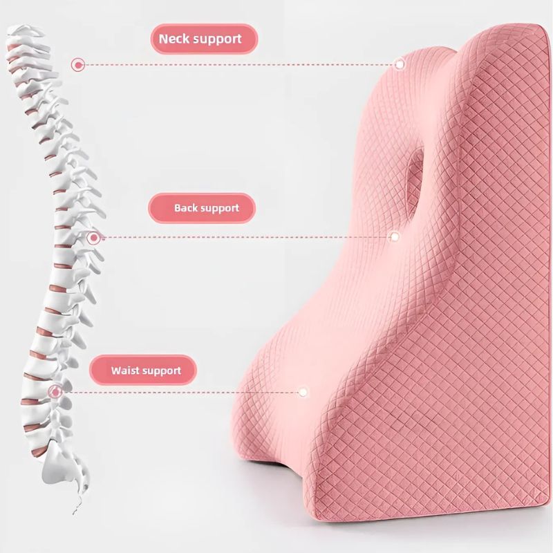 Memory Foam Elderly Massage Cushion – Ultimate Back & Seat Support for Comfort