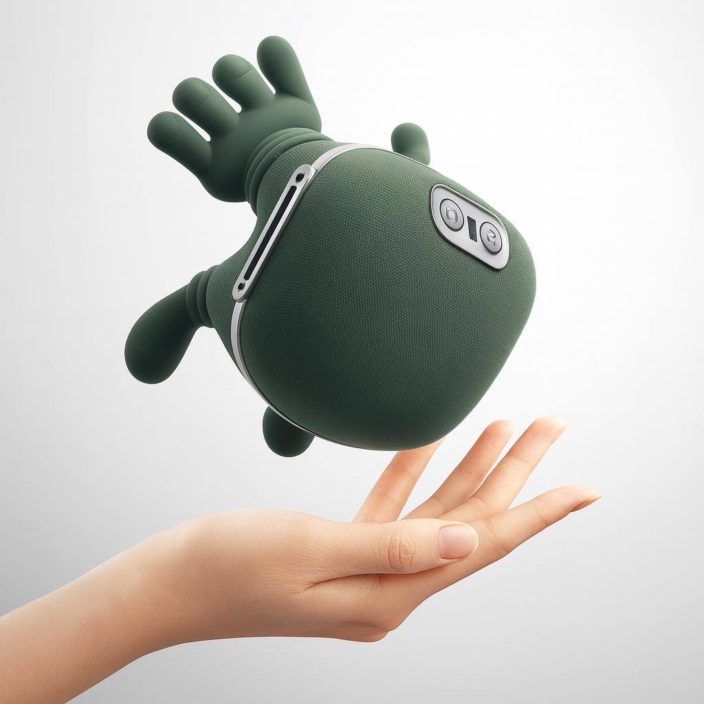 Cordless Heated Neck & Shoulder Massager – Gentle Relief for Seniors